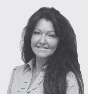 Black and White Headshot of Cheryl Wood