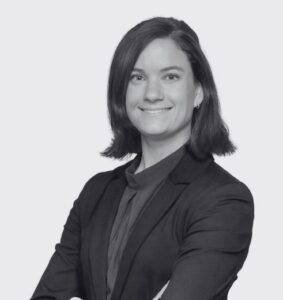 Black and White Headshot of Natasha Boyle Arms crossed